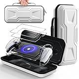 FYOUNG 3 in 1 Accessories Bundle for Playstation Portal, Carrying Case & Hard PC Clear Cover Skins Set with Screen Protector, Protective Shell Portable Travel Handbag for PS5/PSP Portal Console