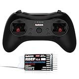 Radiolink T8S 8 Channels 2.4GHz RC Pocket Size Portable Transmitter and Receiver R8EF RX, Remote and Controller Built-in Rechargeable Battery for Quad/Airplane/Car/Boat and More (Mode 2 Left Hand)