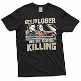Silver Lake T-shirts Men's Horror Movie Shirt Serial Killers T-Shirt Halloween Movie Characters Shirt Halloween Costume (3X-Large Black)