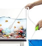 Luigi's Fish Tank Cleaner - Gravel Pump Vacuum for Aquarium - Hand Siphon Hose to Remove and Change Water or Sand in Minutes - Fish Aquarium Accessories, Supplies & Cleaning Tools