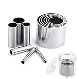 Fireboomoon 12 PCS Hole Hollow Punch Cutter Set with Storage Case,Stainless Steel Round Circle Ring Clay Cutters Ceramics Dotting Baking Indentation Mold Tools for Polymer Clay Pottery Handmade Craft