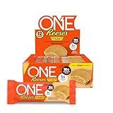 ONE Protein Bars, Reese's Peanut Butter Lovers, Gluten Free with 18g Protein and 3g Sugar, Pantry Staples, 2.12 oz (12 Count)