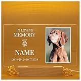florithings in Memory of Dog/Losing my Best Friend Dog - Loss of Dog Sympathy Gift/Dog Memorial Gifts - Pet Memorial Gifts - Dog Memorials & Funerary Personalized Acrylic Plaque loss of pet gifts