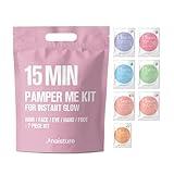 15 Min Pamper Me Kit by Naisture – Korean Spa and Skincare Kit for Women with Hair Mask, Hand and Foot Masks, Eye Mask, and Face Masks