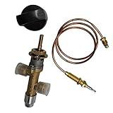 METER STAR Propane lpg Gas fire Pit Control Safety Valve Flame Failure Device Cock Gas Heater Valve with thermocouple and knob