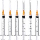 25Pack 3ml Plastic Syringe with 25ga, Individually Sealed Syringe for Scientific Labs, Ink Filling, Oil or Glue Applicator