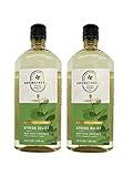 Bath and Body Works 2 Pack Aromatherapy Stress Relief Eucalyptus & Spearmint Shower Gel. 10 Oz.