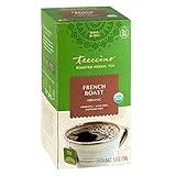 Teeccino French Roast Herbal Tea - Rich & Roasted Herbal Tea That’s Caffeine Free & Prebiotic for Natural Energy, Coffee Alternative, 25 Tea Bags