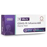 WELLlife COVID-19/Influenza A&B Home Test, OTC Flu and Covid Home Test, Results in 10 Minutes with Non-invasive Nasal Swab, FDA EUA Authorized -[2 Tests]