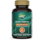 Nature's Way Gluten Defense Digestive Enzymes*, Helps Digest Wheat and Dairy**, Gluten and Casein Digestive Enzymes*, 120 Vegan Capsules (Packaging May Vary)