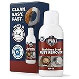 Stainless Steel Rust Remover and Stain Cleaner | NSF Approved | Non-Toxic & Food Safe | Quickly Cleans Commercial Equipment, Appliances, Grills, Sinks, and Tools – 4 oz