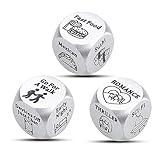 Funny Anniversary Couple Gifts for Husband Wife Wedding Gifts for Newlyweds Date Night Ideas Women Men Christmas Valentines Day for Him Her Birthday Gift for Boyfriend Girlfriend 3pcs Couple Game Dice