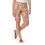 Bandolino Womens Riley Relaxed Fit Bermuda Shorts, Creamstone-Tile Kingdom, 12 US