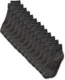 Hanes Boys Socks, Double Tough Cushioned Ankle And No Show, 12-pair Packs Athletic-socks, Ankle - Black - 12 Pack, Large US