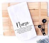 Definition of a Nurse Kitchen Towel, Funny Kitchen Towel for Nurse Mom, Best Friend, Nurses are a Big Deal Towel, Nurse Appreciation Week, Christmas Gift (Nurse)