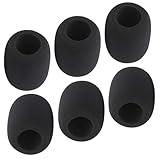 HIYANCO 6 Pack Foam Mic Cover Handheld Microphone Windscreen, Thick and Breathable Foam Mic Protector for Most Hi-ball Microphone SM58ish