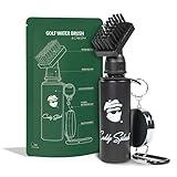 Caddy Splash Golf Club Brush Cleaner with Water - Heavy Duty Retractable Clip- Squeeze Bottle for Easy Cleaning with Nylon Bristles- Holds 4 Oz Water - Golf Accessories- USA Company