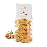 Italian Figs Biscotti | Made in Tuscany, Italy | Belli Traditional Semi Soft Biscuits