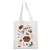MEIKIUP Thriller Fantasy Cartoon Makeup Bag Some Doors Should Not Be Opened Bag Ghost Mother Thriller Film Gift (Some Doors Tote Bag)