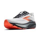 Brooks Men’s Ghost 17 Neutral Running Shoe - Oyster Mushroom/Orange/Ebony - 10.5 X-Wide