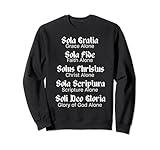 Five Solas Sweatshirt Reformed Christian Protestant Theology