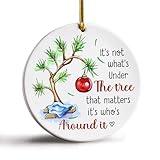 Christmas Ornament 2024, It's Not What's Under The Tree Ornament, New Year Gifts for Family, Coworker, Kid, Women, Men, Grandson, Granddaughter, Hanging Ornament, Gift for Family, Friends