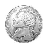 Giant Nickel Coin | Jumbo Nickel | Huge Nickel Prop Coin | Hilarious Money Decor | Oversized Nickel Prop | Money Paperweight | Giant Coins | 3"