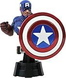 Diamond Select Toys Marvel Comics: Captain America 1:7 Scale Resin Bust, Multicolor, 6 inches