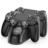 for P4 Controller Charger Dock Station, 1.8 Hrs Fast Charging for P4 Charging Station, Charging Station with LED Indicator Charge Chip, Dual USB PS4 Charger Dock for PS4/PS4 Slim/PS4 Pro Charge