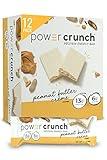 Power Crunch Protein Wafer Bars, High Protein Snacks with Delicious Taste, Peanut Butter Crème, 1.4 Ounce (12 Count)