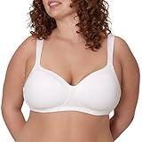 Playtex womens Secrets Shapes & Supports Full-figure Wirefree 4824 Balconette Bra, White, 42D US