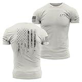 Grunt Style 1776 Flag Men's T-Shirt (Sand, XXLarge)