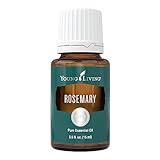 Young Living Rosemary Essential Oil - 100% Pure and Natural Aromatherapy - Invigorating Scent for Focus and Clarity - Has a Robust, Invigorating, Herbal Aroma - 15ml