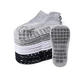 Bearbay Baby Non Slip Ankle Socks with Grippers (9 Pair) for 0 months-7 years old Walking Socks for Infant Toddler Kids Boys Girls