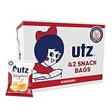 Utz Original 1 Oz Bags, 42 Count Crispy Potato Chips Made from Fresh Potatoes, Crunchy Individual Snacks to Go, Cholesterol Free, Trans-Fat Free, Gluten Free Snacks