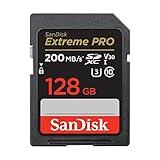 SanDisk 128GB Extreme PRO SDXC UHS-I Memory Card - C10, U3, V30, 4K UHD, SD Card - SDSDXXD-128G-GN4IN