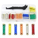 Vkinman 30 Pcs and 1Pc Fuse Box Assortment Bakelite Auto Fuses Replacement for GBC European Automotive 5A 8A 16A 20A 25A 30A