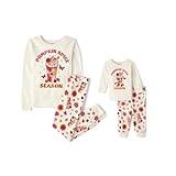 The Children's Place Baby 2 Piece and Kids, Sibling Matching, Holiday Pajama Sets, Cotton, Pumpkin Spice Season