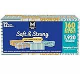 Member's Mark Member's Mark Soft & Strong Facial Tissues, 12 Flat Boxes, 160 2-ply Tissues Per Box