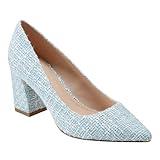 Marc Fisher LTD Women's Zala Pump, Light Blue Boucle 450, 9.5
