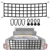 Tailgate Net for Most Mid Size Truck - Cargo Net Compatible with Ford, Chevy, Dodge,Ram etc - Tail Gate Extender Nets for Pickup Truck Bed 50'' x 15'' (Black)