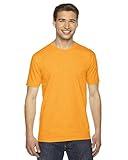 American Apparel Unisex Fine Jersey Short-Sleeve T-Shirt S GOLD