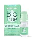 Biotrue Hydration Boost, Preservative-Free Eye Drops for Dry Eyes, Instantly Moisturizes, Clears and Rehydrates, Contact Lens Friendly, Refresh & Relieve Eye Irritation, 0.33 FL Oz (Pack of 1)