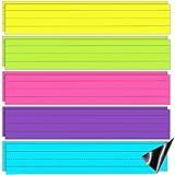 10 Pack Magnetic Sentence Strips, Sentence Strips with Magnets, 12 x 3 in, Magnetic Dry Erase Sentence Strips, Lined Magnetic Strips, Reusable Learning Tool for Learning(Bright Color)