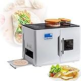 HMKDQBD Roti Maker, Electric Chapati and Tortilla Machine, Makes 20 Pieces at Once for Flatbreads, Naan, and Pancakes, Fully Automatic Cooking Device