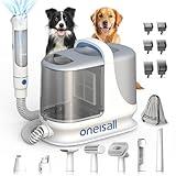 oneisall Dog Grooming Vacuum, 13000Pa Powerful Dog Hair Vacuum with Dog Clippers & Shedding Brush 7 Grooming Tools Dog Grooming Kit, 3L Dust Cup Pet Grooming Vacuum Quiet, 3 Suction Levels, BM3