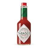 TABASCO Brand Original Red Pepper Hot Sauce, Medium Heat, Glass Bottle, Classic & Versatile Flavor, Three Simple Ingredients, Great for Dips, Tacos, Eggs, Pizza, Oysters & More, 12 Fl Oz (Pack of 1)