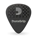 D'Addario DuraGrip Guitar Picks - Guitar Accessories - Grip Stamped - Guitar Picks with Grip for Acoustic Guitar, Electric Guitar, Bass Guitar - 10-pack, 1.5mm-Extra Heavy