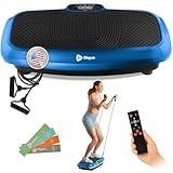 LifePro 3D Vibration Plate Exercise Machine - Dual Motor Oscillation, Pulsation 3D Motion Vibration Platform - Full Whole Body Vibration Machine for Home Fitness (Blue)