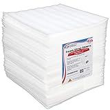 100 Pack Premium Cushioning Foam Wrap Sheets 12x12x1/16" Packing Foam Sheets for Fragile Items and Moving Supplies for Dish Packing